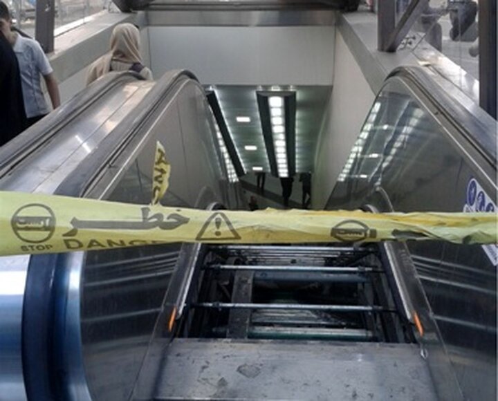 سقوط پله‌برقی در ایستگاه مترو شهید بهشتی/جزئیات