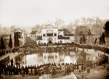 تصاویر دیدنی از برگزاری عید نوروز در کاخ گلستان در زمان قاجار