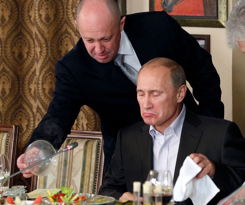 تصویری جالب از پوتین و آشپزی که قاتلش شد!