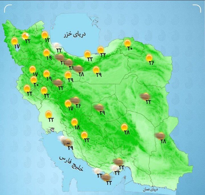 هشدار هواشناسی؛ بارش باران و احتمال آبگرفتگی معابر در ۳ استان