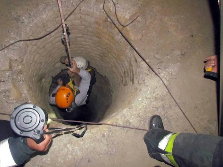 مرگ دلخراش مرد جوان مشهدی درپی سقوط در چاه عمیق  ۱۲۰ متری 