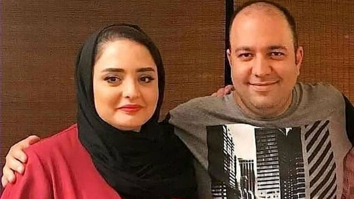 بغل عاشقانه نرگس محمدی و همسرش علی اوجی + عکس