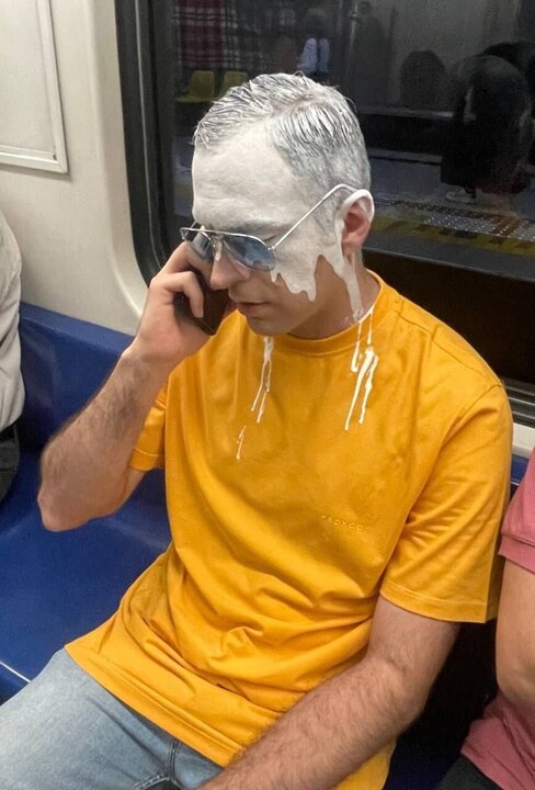 راز مردان عجیب با سروکله سفید در مترو تهران فاش شد + علت چه بود؟