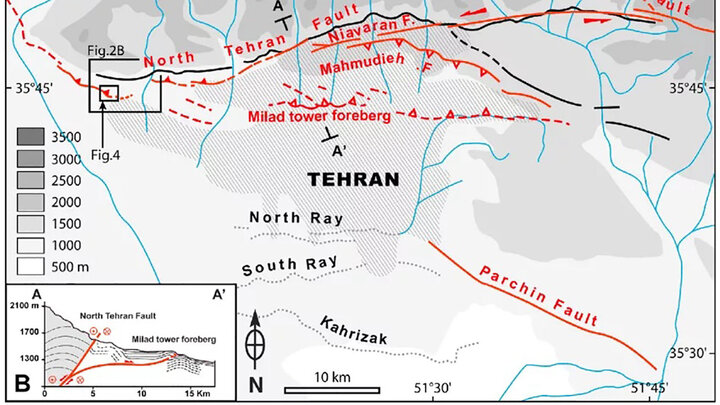 گسل ایوانکی می‌تواند زلزله ۷/۵ ریشتری ایجاد کند/ کدام مناطق تهران روی گسل هستند؟