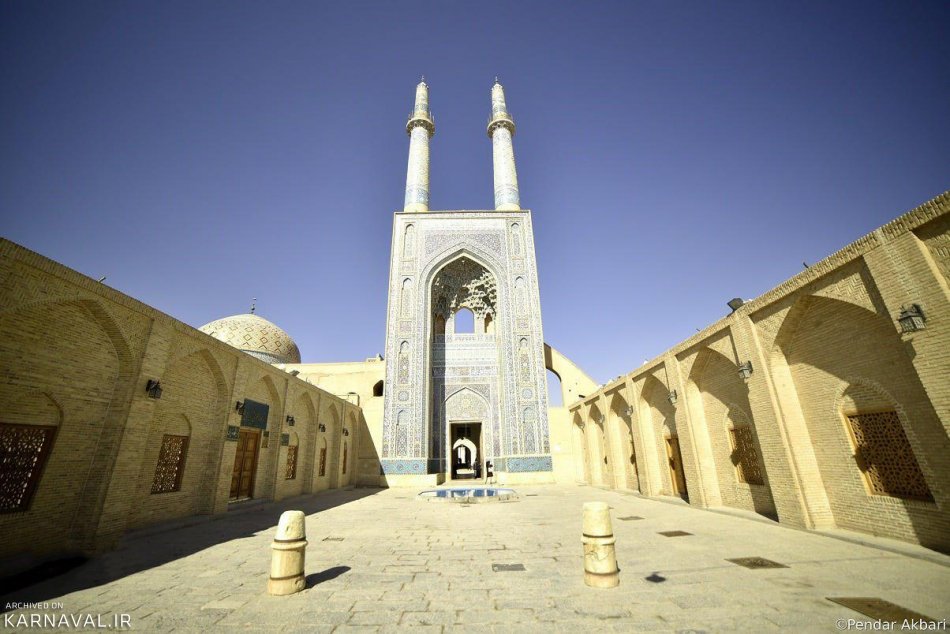 ارتفاع جالب مسجد جامع یزد