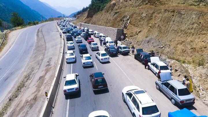 ترافیک سنگین جاده‌های شمال بعد از تعطیلی تهران