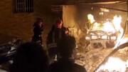 انفجار و آتش سوزی وحشتناک در کرمان / ۲۰ منزل مسکونی و ۵ خودرو طعمه آتش شدند + فیلم