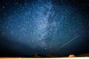 درخشش ستاره‌ها در کویر حلوان / شاهکارهای طبیعت در سکوت شب