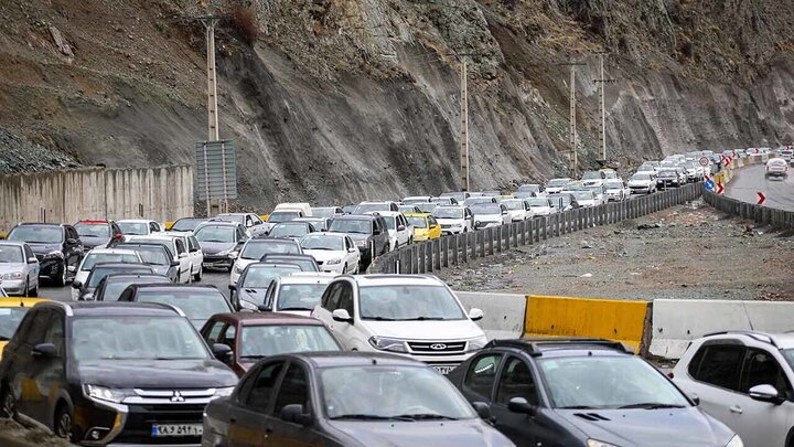 ترافیک وحشتناک در راه‌های مازندران کندوان و هراز + شماره‌های تماس برای اطلاع از وضعیت جاده‌ها