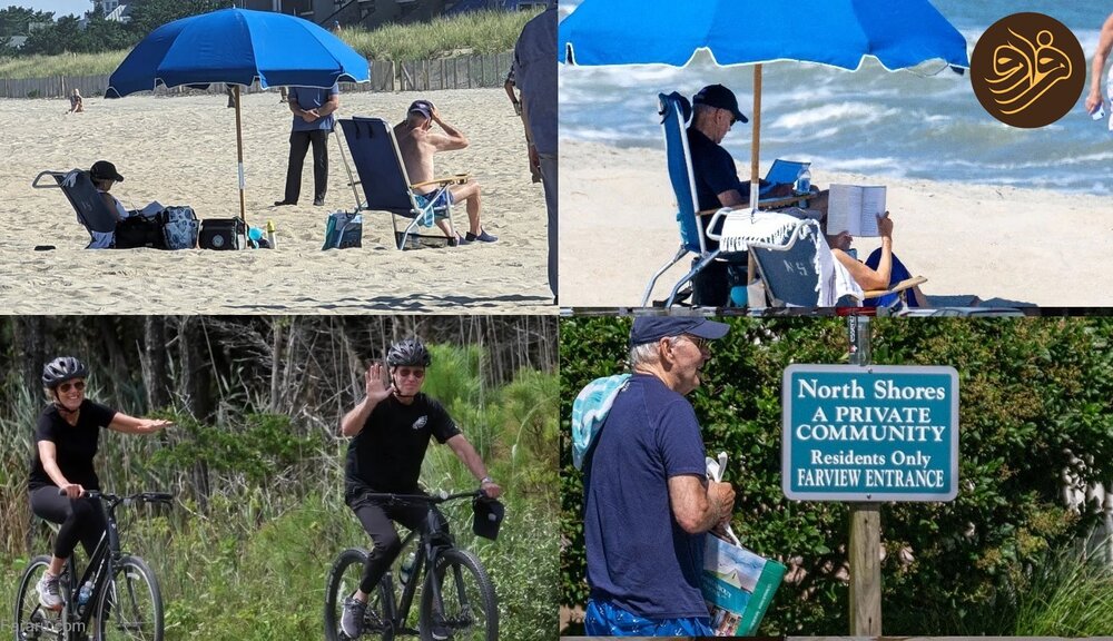 رئیسجمهور آمریکا نیمهبرهنه شد!