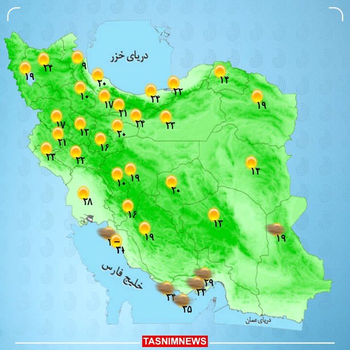 دمای هوای کاهش می یابد | ورود سامانه بارشی جدید به ایران از شنبه