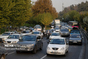 ترافیک در آزادراه تهران - کرج سنگین شد