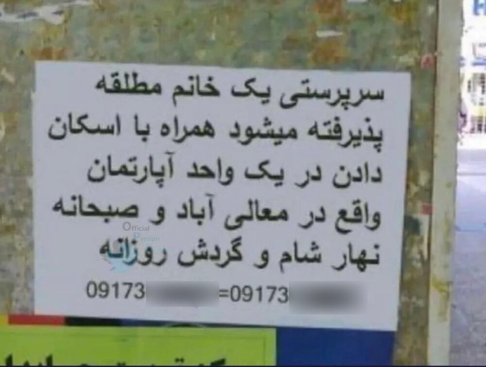 عجیب ترین آگهی ازدواج بر روی دیوارهای شیراز! | سرپرستی زنان مطلقه؟ + عکس