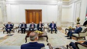 دیدار وزیر خارجه ترکیه با رئیس جمهور عراق در بغداد