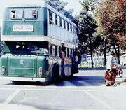 عکس های زیرخاکی از اتوبوس‌های ۲ طبقه در تهران قدیم