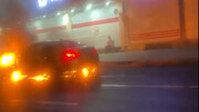 تصاویری هولناک از لحظه آتش گرفتن یک BMW در تهران! / فیلم