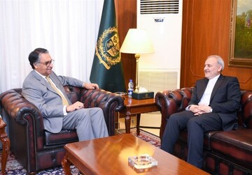 سفیر ایران با وزیر امور خارجه دولت موقت پاکستان دیدار کرد