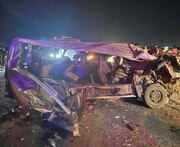تصادف مرگبار دو خودرو ون حامل زائران ایرانی در عراق / ۱۹ کشته و ۱۱ مصدوم