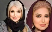 استایل شوکه کننده اکرم محمدی با دستمال گردن / تغییر عجیب خانم بازیگر + عکس