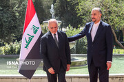 وزرای خارجه عراق و ایران با یکدیگر دیدار کردند + عکس