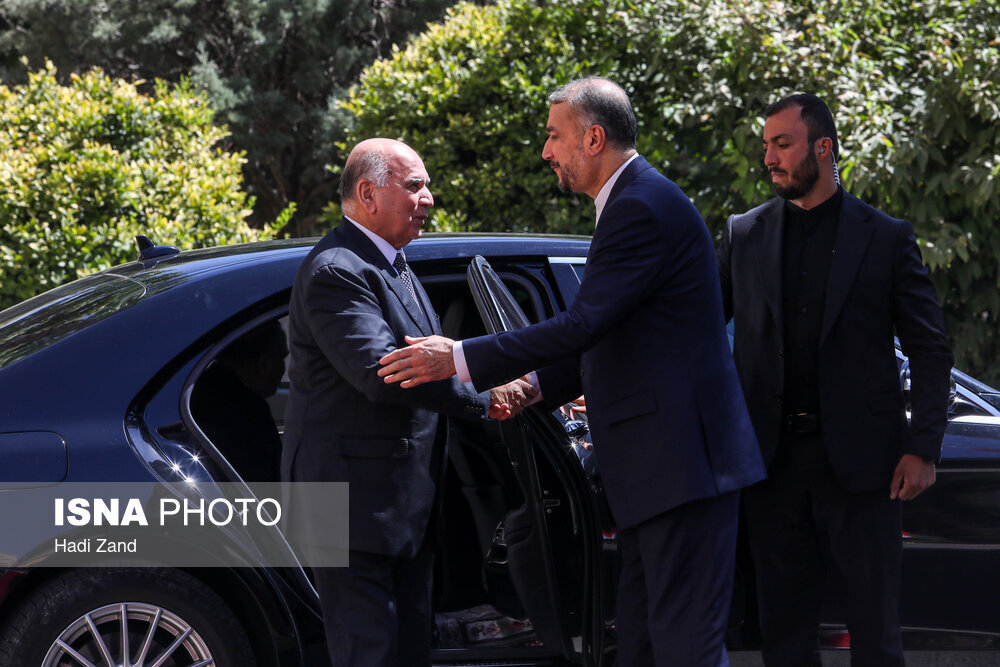 دیدار فواد حسین، وزیر خارجه عراق با حسین امیرعبداللهیان، وزیر خارجه ایران