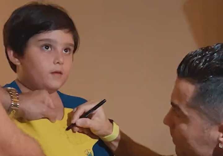 ملاقات پسر بچه ایرانی با رونالدو/ آدرین به آرزویش رسید + فیلم