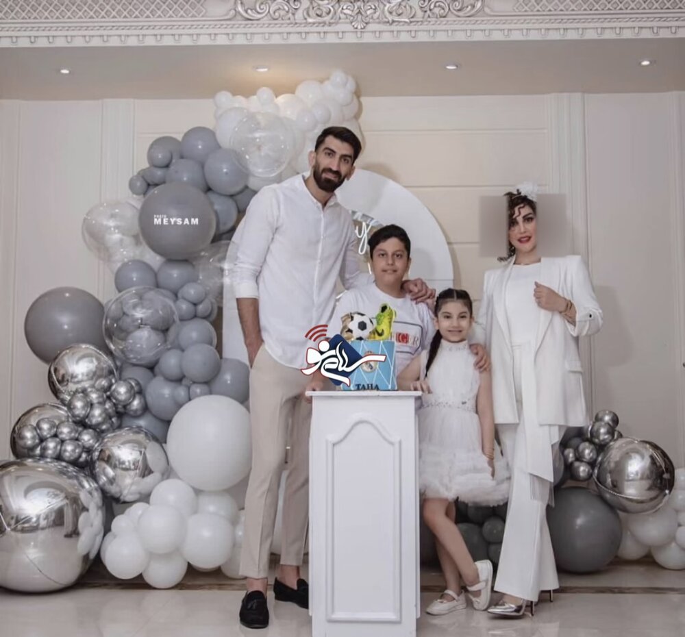 تولد لاکچری علیرضا بیرانوند در کنار همسر زیبایش + عکس