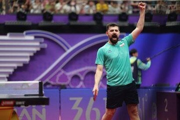 پیروزی تیم ملی تنیس روی میز ایران مقابل ژاپن / فیلم