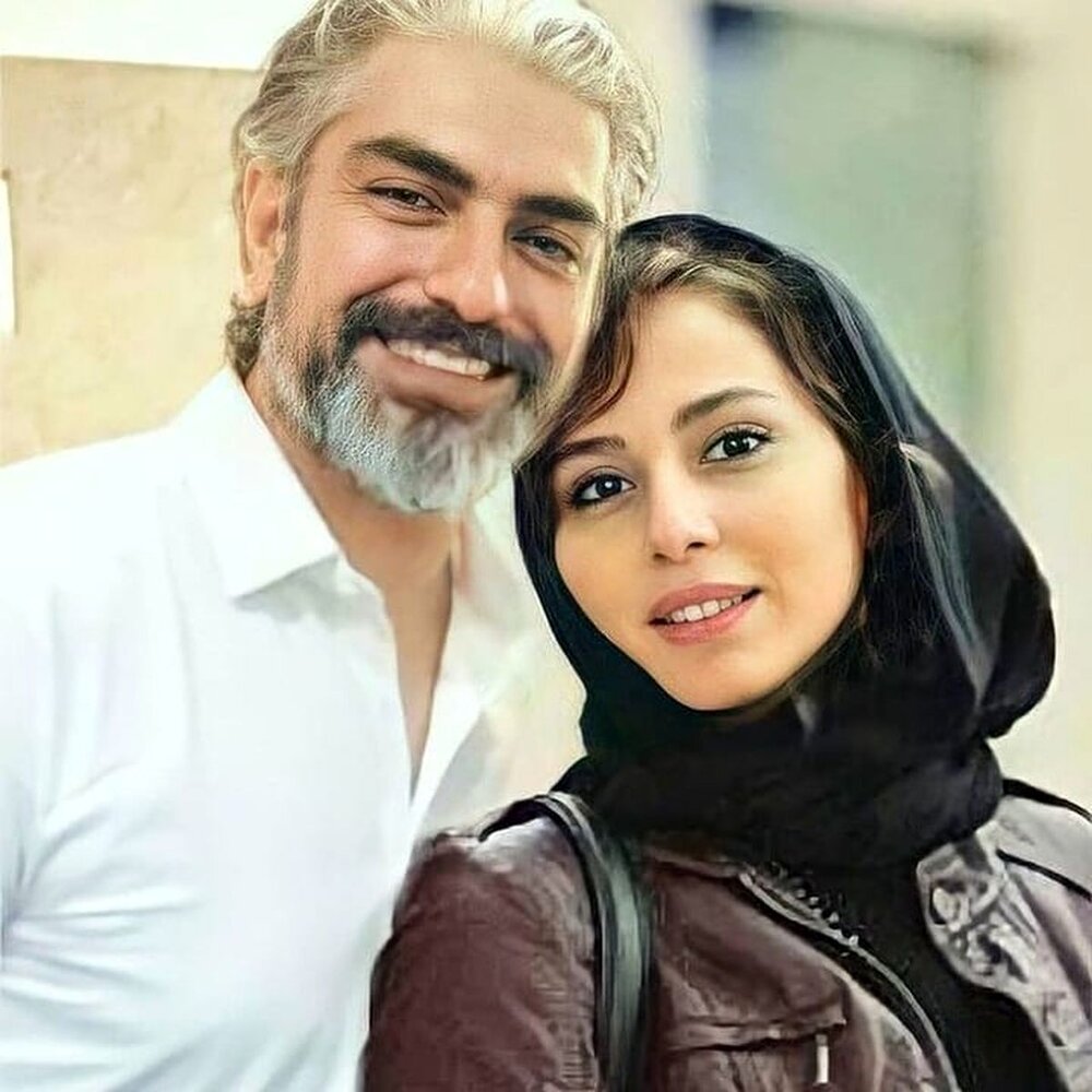 عکس عاشقانه مهدی پاکدل و همسر دومش