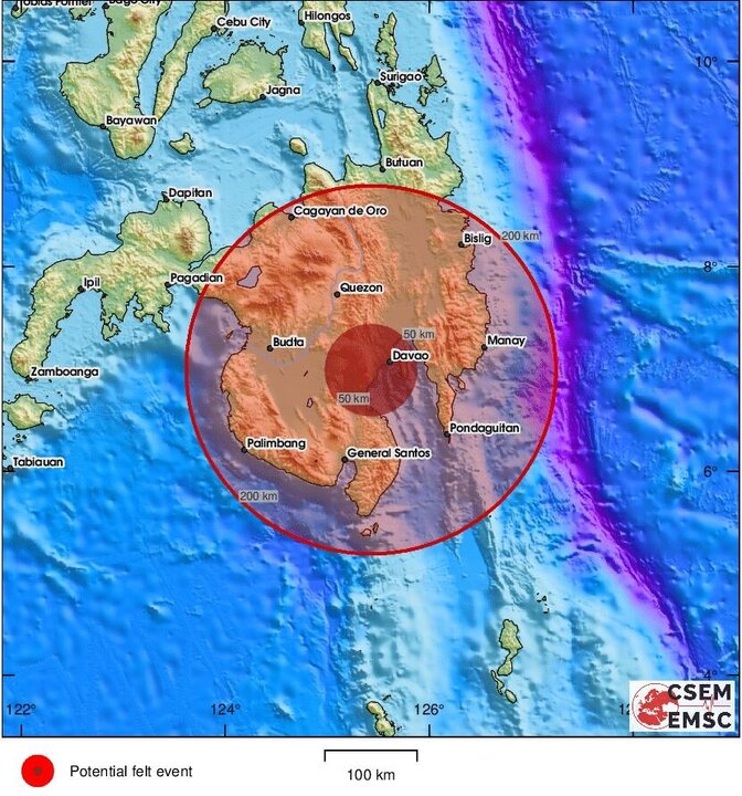 زلزله ۶.۲ ریشتری فیلیپین را لرزاند