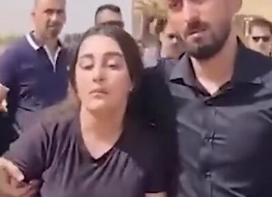 گریه‌های دلخراش عروس عراقی بعد از فوت پدرش 