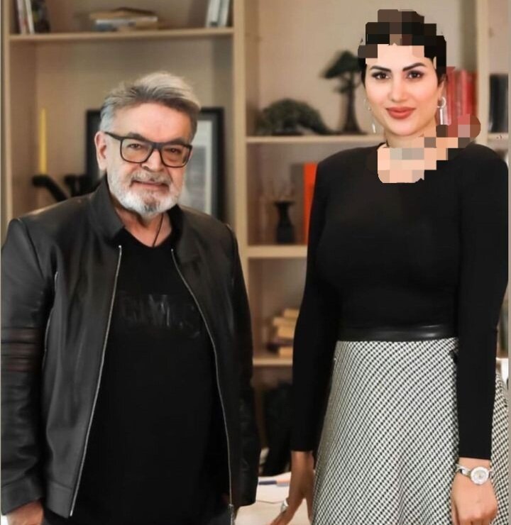 حمید لولایی و خانم بی حجاب در مهمانی مختلط /عکس