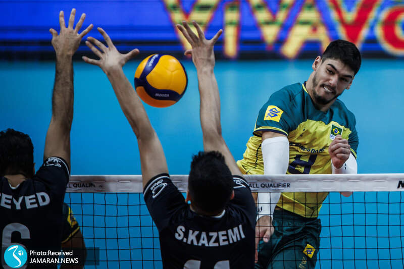  والیبال ایران مقابل هم برزیل تسلیم شد