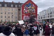 تظاهراتی در حمایت از مردم فلسطین در دانمارک برگزار شد