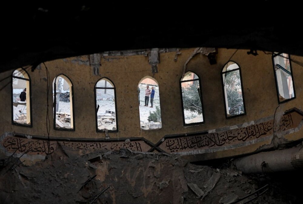 رژیم صهیونیستی مسجد امین محمد را تخریب کرد/عکس