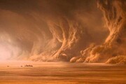 تصاویری زیبا از طوفان شن در مریخ / فیلم