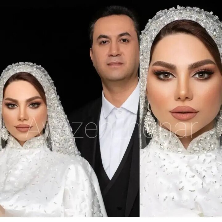 زن مجری مشهور ایرانی در لباس عروس + عکس دیده نشده