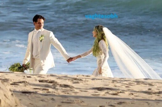 عکس‌های مراسم عروسی رویایی آقای بازیگر کنار ساحل!