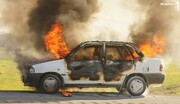 به آتش کشیدن ماشین مرد جوان توسط تازه عروسش با همدستی مرد غریبه + جزییات