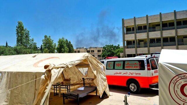 بمباران بیمارستان بیماران سرطانی در غزه + فیلم