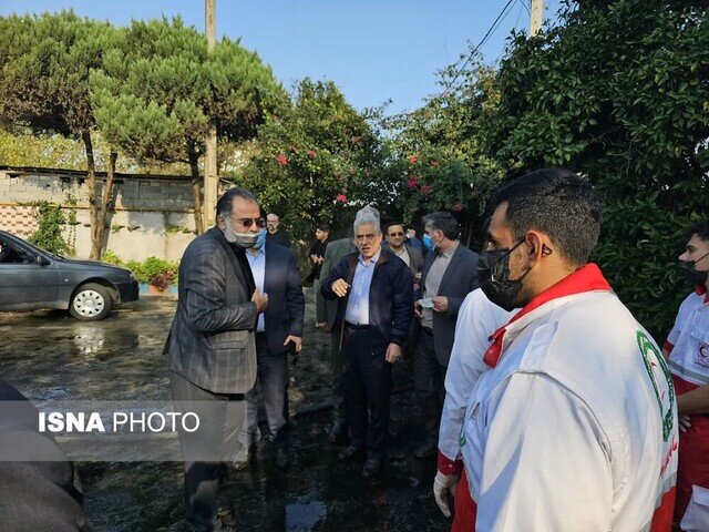 حضور استاندار گیلان در محل حادثه آتش سوزی کمپ ترک اعتیاد لنگرود /۳۲ کشته و ۱۶ مصدوم + تصاویر