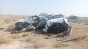 مرگ دلخراش سه نفر درپی تصادف خودرو نیسان با دنا در جاده پارسیان