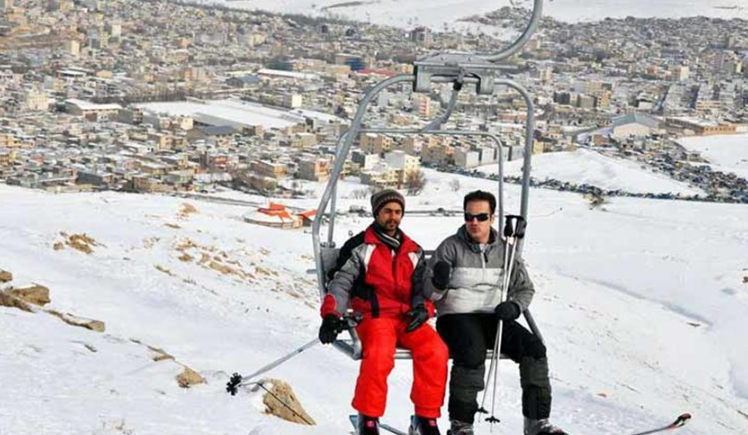 مهیجترین پیست اسکی در بام ایران