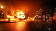 معترضان پایخت ایرلند را به آتش کشیدند