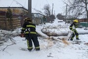 ۱۰ کشته در پی بارش شدید برف در اوکراین