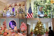 تصاویری از تزئینات کریسمس ۲۰۲۳ در کاخ سفید