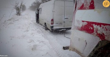 فیلم دلهره آور از بارش برف مرگبار در اوکراین