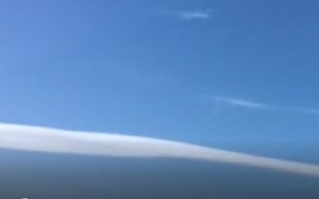 حضور ابرهای عجیب و غریب بر فراز آسمان گیلان + فیلم