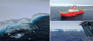 به حرکت درآمدن عجیب بزرگترین کوه یخی جهان پس از ۳۰ سال + تصاویر آخر الزمانی