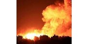 فیلم هولناک از  انفجار تریلی بعد از برخورد با تریلی روی ریل! + فیلم